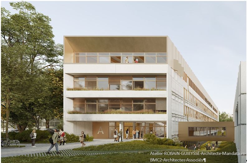 Réhabilitation et surélévation du bâtiment A – Campus Villejean Université Rennes 2